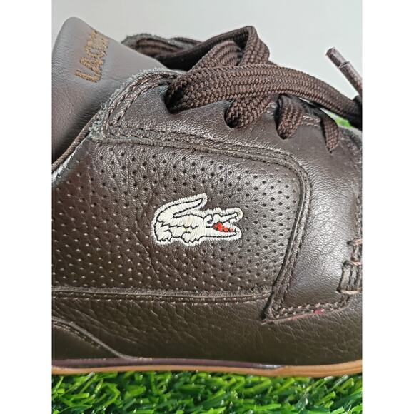 Lacoste Dreyfus Boat Shoe Chocolate Brown Leather Men\'s Size 10 main image 10